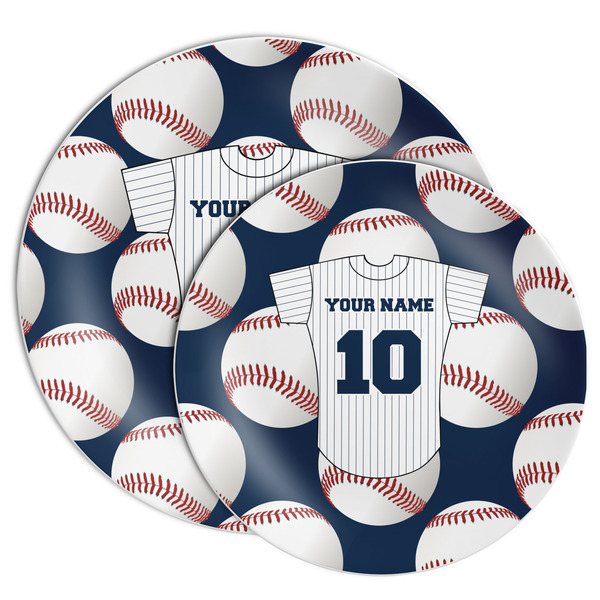 Baseball Jersey Melamine Plates - PARENT/MAIN