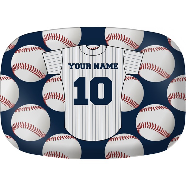 Custom Baseball Jersey Melamine Platter (Personalized)