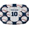 Baseball Jersey Melamine Platter (Personalized)