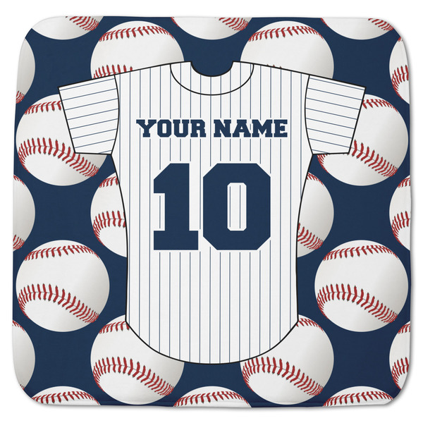 Custom Baseball Jersey Memory Foam Bath Mat - 48"x48" (Personalized)
