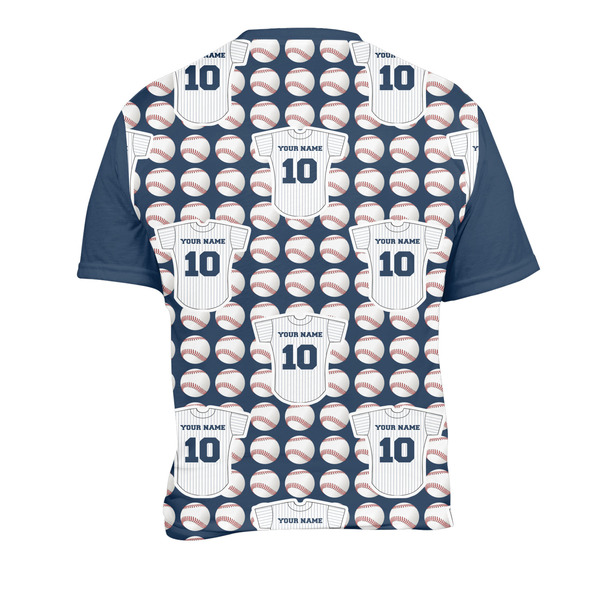 Baseball Jersey Men's Crew Neck T Shirt Medium - Back