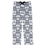 Baseball Jersey Mens Pajama Pants - L (Personalized)