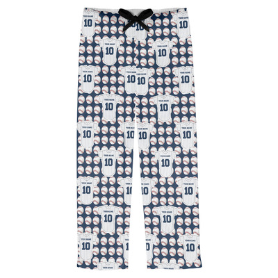 Baseball Jersey Mens Pajama Pants (Personalized)