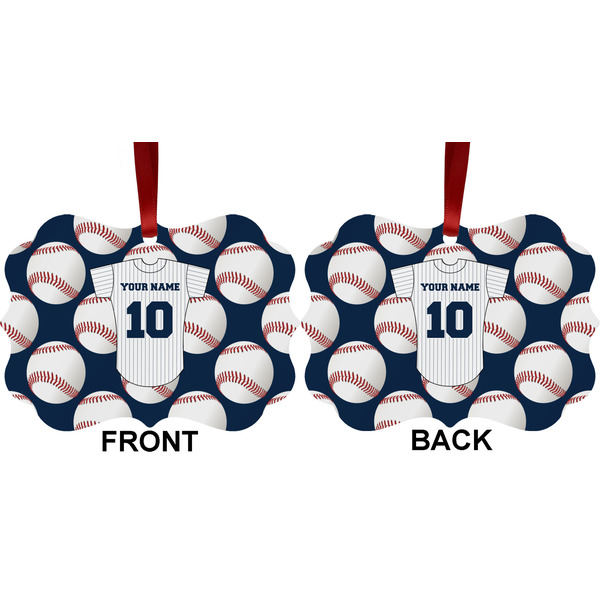 Baseball Jersey Metal Benilux Ornament - Front and Back (APPROVAL)