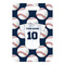 Baseball Jersey Metal Luggage Tag - Front Without Strap