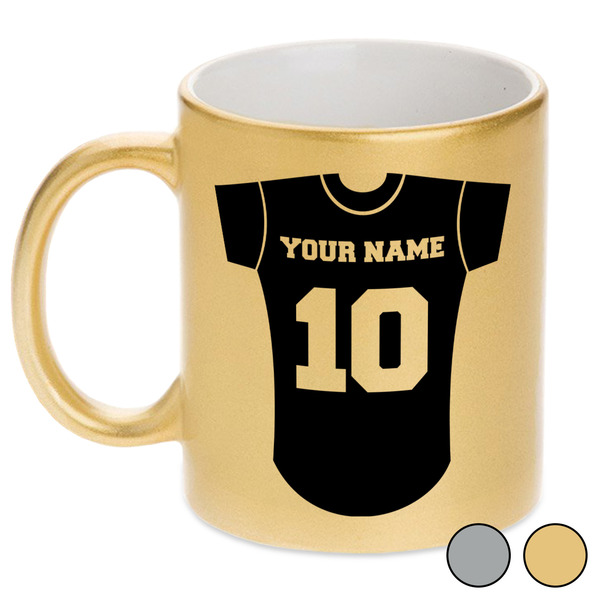 Baseball Jersey Metallic Mugs
