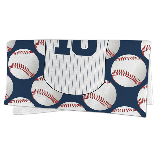 Baseball Jersey Microfiber Dish Rag - FOLDED (half)