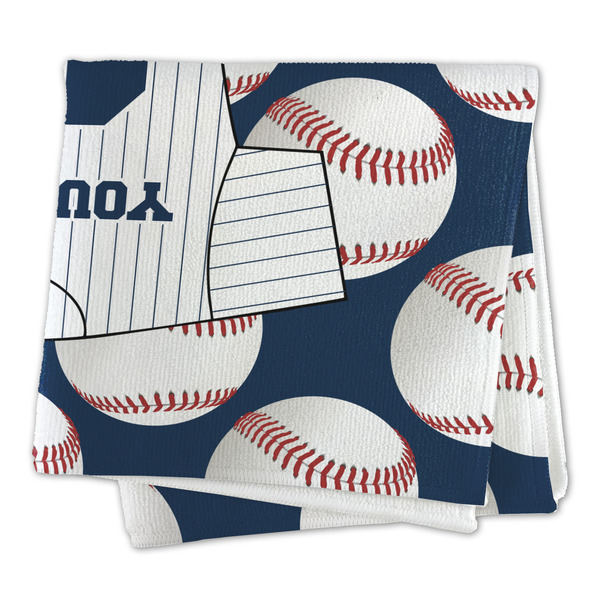 Baseball Jersey Microfiber Dish Rag - FOLDED (square)