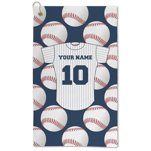 Custom Baseball Jersey Microfiber Golf Towel (Personalized)