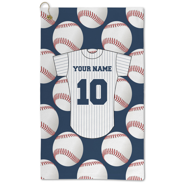 Custom Baseball Jersey Microfiber Golf Towel - Large (Personalized)