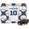 Baseball Jersey Dog Blanket - Large (Personalized)