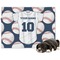 Baseball Jersey Microfleece Dog Blanket - Regular
