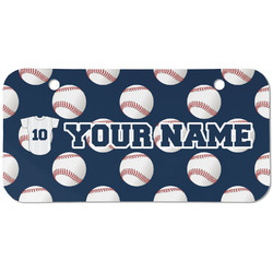 Baseball Jersey Mini/Bicycle License Plate (2 Holes) (Personalized)
