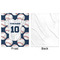 Baseball Jersey Minky Blanket - 50"x60" - Single Sided - Front & Back