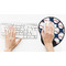 Baseball Jersey Mouse Pad with Wrist Rest - LIFESYTLE 2 (in use)