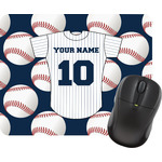 Baseball Jersey Rectangular Mouse Pad (Personalized)