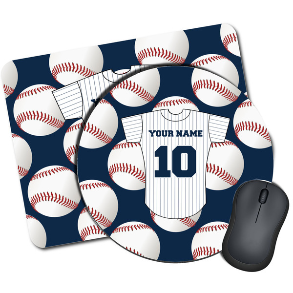 Custom Baseball Jersey Mouse Pad (Personalized)