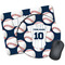 Baseball Jersey Mouse Pads - Round & Rectangular