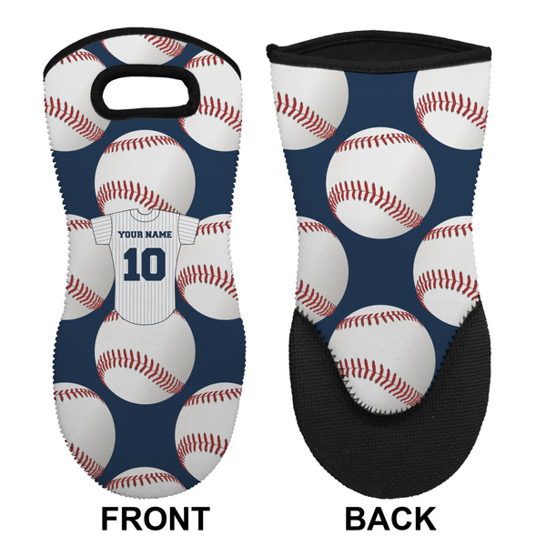 Baseball Jersey Neoprene Oven Mitt (Front & Back)