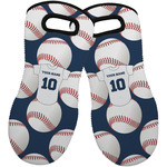 Baseball Jersey Neoprene Oven Mitts - Set of 2 w/ Name and Number