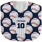 Baseball Jersey Velour Baby Bib w/ Name and Number
