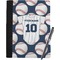 Baseball Jersey Notebook Padfolio - Large w/ Name and Number