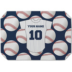 Baseball Jersey Dining Table Mat - Octagon (Single-Sided) w/ Name and Number