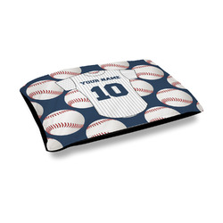 Baseball Jersey Outdoor Dog Bed - Medium (Personalized)