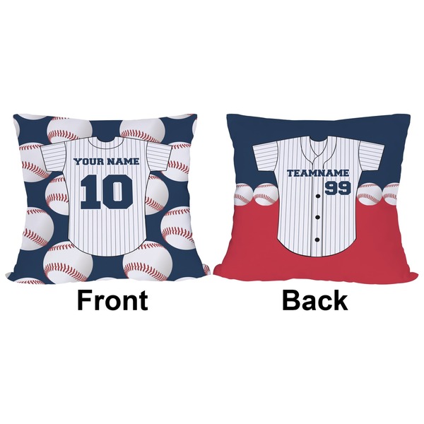Baseball Jersey Outdoor Pillow - 20x20