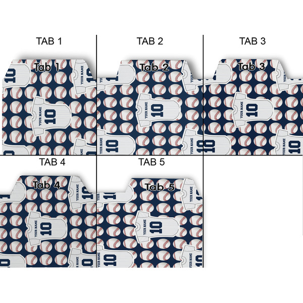 Baseball Jersey Page Dividers - Set of 5 - Approval