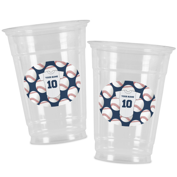 Baseball Jersey Party Cups - 16oz - Alt View