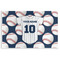 Baseball Jersey Disposable Paper Placemat - Front View