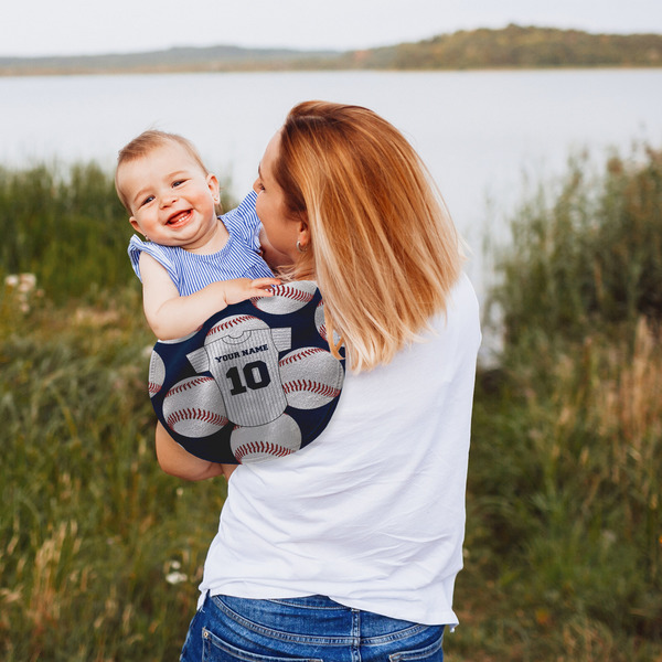 Baseball Jersey Peanut Shaped Burp - Lifestyle