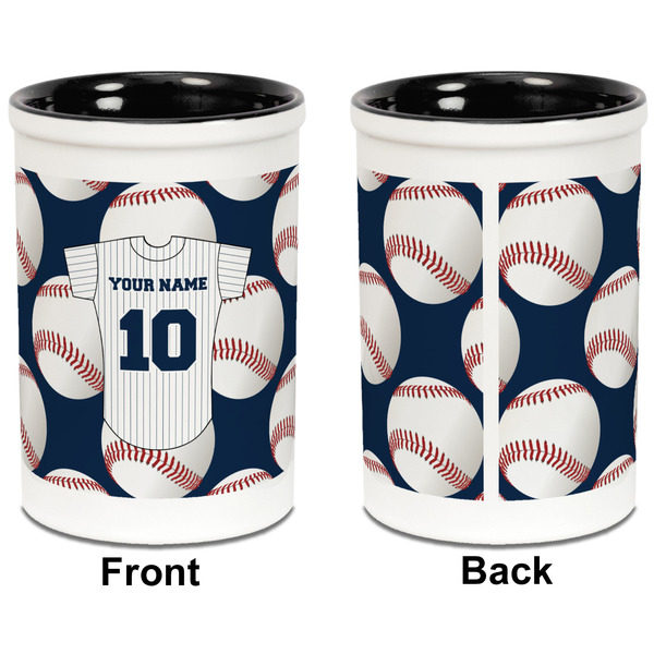 Baseball Jersey Pencil Holder - Black - approval