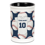 Baseball Jersey Ceramic Pencil Holders - Black