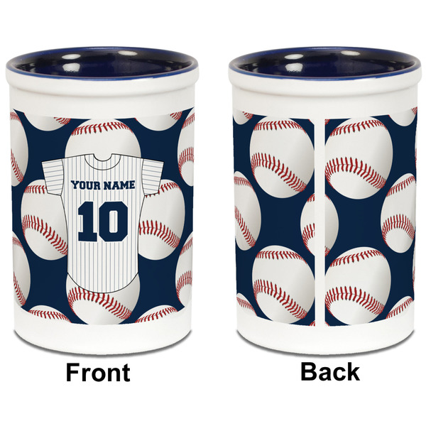 Baseball Jersey Pencil Holder - Blue - approval