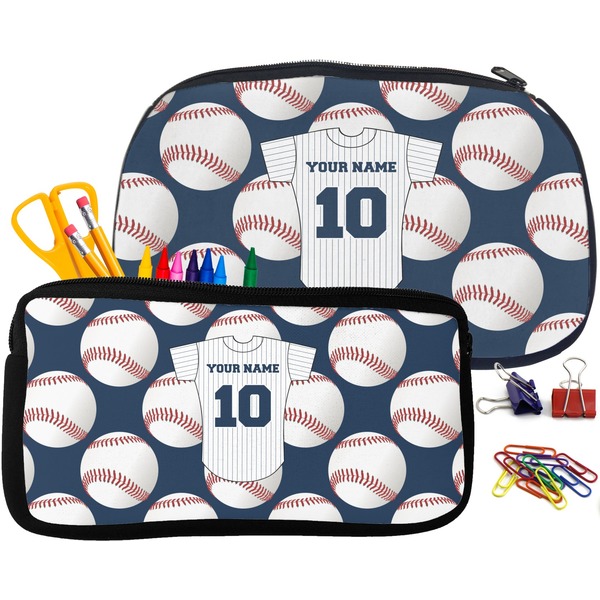 Baseball Jersey Pencil / School Supplies Bags Small and Medium