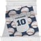 Baseball Jersey Personalized Blanket