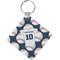 Baseball Jersey Personalized Diamond Key Chain