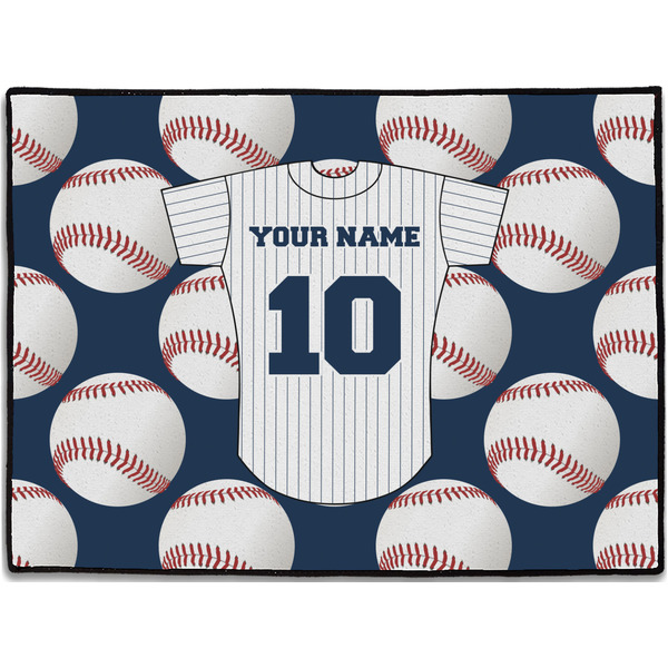Custom Baseball Jersey Door Mat (Personalized)