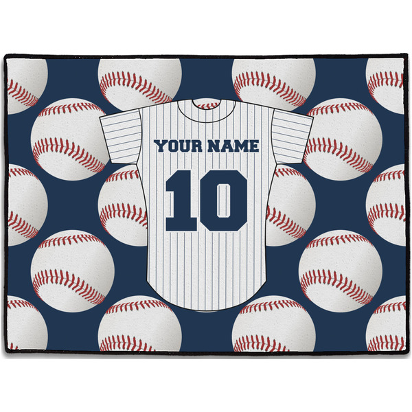 Custom Baseball Jersey Door Mat - 24"x18" (Personalized)