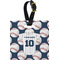 Baseball Jersey Personalized Square Luggage Tag