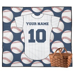 Baseball Jersey Outdoor Picnic Blanket (Personalized)