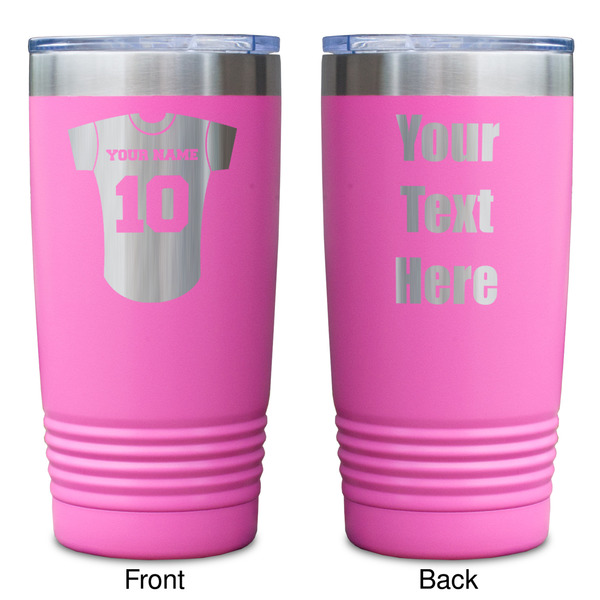 Baseball Jersey Pink Polar Camel Tumbler - 20oz - Double Sided - Approval