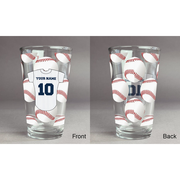 Baseball Jersey Pint Glass - Full Fill w Transparency - Approval