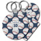 Baseball Jersey Plastic Keychains