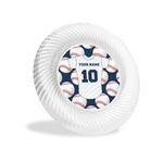 Baseball Jersey Plastic Party Appetizer & Dessert Plates - 6" (Personalized)