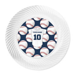 Baseball Jersey Plastic Party Dinner Plates - 10" (Personalized)