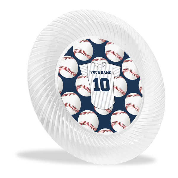 Custom Baseball Jersey Plastic Party Dinner Plates - 10" (Personalized)