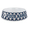 Baseball Jersey Plastic Dog Bowl - Large (Personalized)
